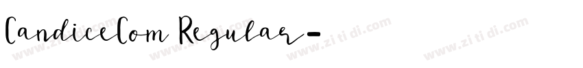 CandiceCom Regular字体转换